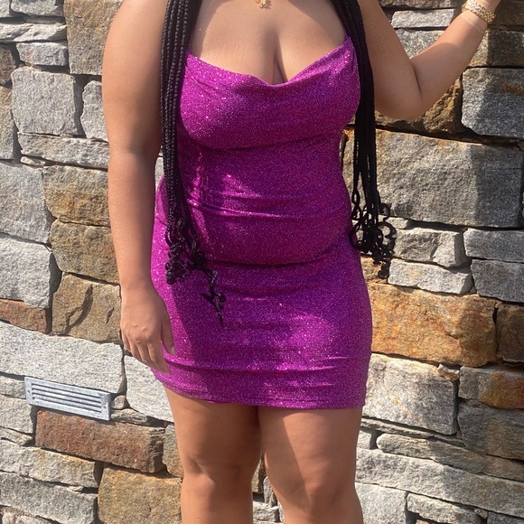 Pink Sparkly Dress - Picture 2 of 3